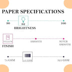 Print It - Vellum Bristol Colored Cardstock Cover Paper, 67 Lb, 8.5" X 11”, Heavyweight Colored Cardstock for Crafts, School, Invitations, And Office Use - Decoration Drawing 250/Case-Tan