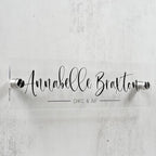 Personalized Office Door Sign, Custom Acrylic Name Plate with Title, Professional Wall Plaque for Business, Home Office, or Desk – Modern Design, Name Plate - 8x2 Executive CEO Sign, New Job Décor 6