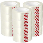 Turxayox 12 Rolls Transparent Tape Refills for Dispenser, Clear Tape, 3/4 x 1000 Inches, Easy Tear, Glossy Gift Wrap Tapes, Home Office Supplies and Back to School Supplies for College and Classrooms