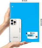 Rosmonde 5000 Packs (Pallet) 1 Subject Notebooks, Spiral Notebook Bulk, College Ruled, 70 Sheets (140 pages), 8 x 10-1/2", Bulk Spiral Notebooks for School Districts & Office, 4-7 Days Transit
