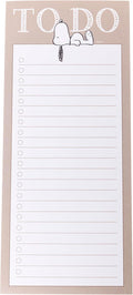 Graphique Snoopy Magnetic Notepad, 100 Tear-Away Sheets for Grocery, Shopping & To-Do Lists, Magnetic Writing Pad for Fridge, Kitchen, Office, Fun Gift for Snoopy Lovers