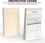 Custom 4.25" x 7" Carbonless NCR Books in 2-Part Duplicate Invoices, Receipts, Work Orders, Sales Orders, Purchase Orders, Estimates, Quote Forms with Your Company/Business Name (200 Sets)