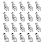 [Patent Design] CKE 20 Pack 45 Degree Angle Beveled Protector Sleeves, Wood Post Protector for 1/8" Cable Railing, T316 Marine Grade Stainless Steel Cable Railing Hardware with a Free Drill Bit