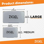 2 Pack Metal Case Stamp Pad Large Size, Orange Color - Size: 3" x 6" - Choose from 15 Ink Colors