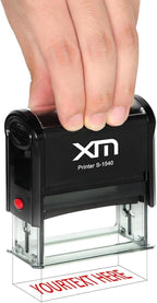 Laoife Custom Stamp Self Inking - 4-Line Personalized Address Stamps | US-Made Return Address Labels | Replaceable Ink & Multi-Scene Use, Small