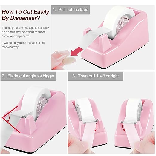 12 Rolls Transparent Tape - Perfect for Wrapping Gifts, Office Supplies, Home Use - Each Roll 0.71 Inch x 1000 inches (12PCS White)