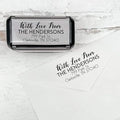 Self Inking Modern Address Stamps | Custom Return Address Stamper (with Love from, Large)