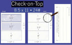 Compuchecks Check on Top Blank Check Paper - 500 Pack, Quick-Books & Laser Printer Compatible - Security Business Checks with Voucher - 8.5" x 11" Burgundy Marble