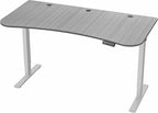 VIVO Electric 63 x 32 in Standing Desk, Memory Height Adjustment, 1B Series, Holds 220 lbs, Dark Gray Top Gray Frame, DESK-KIT-1G1G