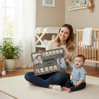 Newborn picture frame, Baby picture sign, Baby keepsake wall decor, Nursery picture frame, Gift for new mom, 1 year old photo album (Newborn 3.0)