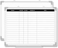 Lincia 24 x18 Project Planning Board Aluminum Frame Dry Erase Board with Lines, Wall-Mounted Whiteboard for Scheduling, to Do Lists & Weekly Planning, Reusable Office Calendar for Home & Work