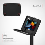 Thin Floor Stand - CTA Tall Standing 360 Degree Kiosk Display Tablet Holder - Charger Access & Lock - for iPad Pro 13-inch (M4), iPad Pro 12.9-inch, iPad Air 13-Inch (M3 / M2)