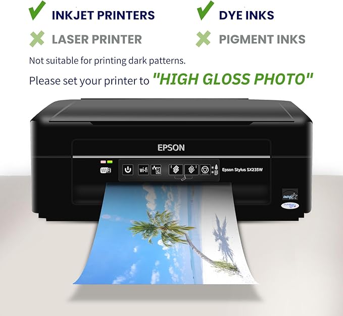 Double Sided 11x17 Glossy Photo Paper, Goefun 200 GSM/54 LB Inkjet Photo Paper for Dye Ink, 100pack