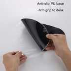 xinidc Ergonomic Computer Mouse Pad with Wrist Rest Support, Pain Relief Mouse Pad with Non-Slip PU Base for Home Office Working Studying (Black)