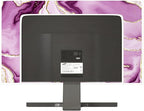 Baocicco Violet Gold Marble Waterproof Weatherproof and Dust-Proof TV Screen Cover 37, 38, 39 Inch for Home Office Creative TV Covers for TVs Screen Anti-Static Dustproof Protective
