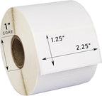 HOUSELABELS 2.25" x 1.25" Address Labels on 1" Core Compatible with Zebra and Rollo Printers, 1 Roll / 1,000 Labels per Roll