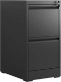 OPTYMIRA Metal File Cabinet with 2 Drawer Heavy Duty Home Office Steel Vertical Filing Lockable Cabinets for Legal/Letter Size,Assembly Required