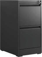 OPTYMIRA Metal File Cabinet with 2 Drawer Heavy Duty Home Office Steel Vertical Filing Lockable Cabinets for Legal/Letter Size,Assembly Required