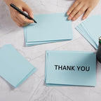 50 Sheets Blank Cardstock Paper 250 GSM Thick Heavy Cards Stock for DIY Art Projects, Card Making, Postcards, Greeting Cards, Birthday Party, Wedding Invitation (Light Blue, 4x6 inches)