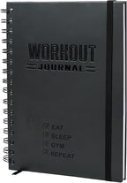 Nextnoid Hardcover Fitness Journal Workout Planner for Men & Women - A5(5.7" x 8.3") Sturdy Workout Log Book to Track Gym & Home Workouts
