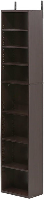 FURINNO Indo 8-Tier Media Tower, Espresso
