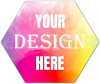 100-500 Custom Stickers Personalized Labels, Customized Stickers with Any Image Logo and Text. Custom Stickers for Business LogoThank You Labels,etc. (Hexagon, 1.5 Inch)