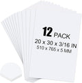 ToLanbbt 12 Pack White Foam Board, 20 x 30 x 3/16" Thick Foam Core Acid Free Poster Foamboard for Art Craft Projects, Painting, Displaying, Signage, Wedding, School