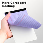 AILZFEI Pink Purple Small Legal Pad 5 x 8 College Ruled Color Legal Pads Paper Notepads 6 Pack Sturdy Back Writing Pads 5 x 8 Note Pads Perforated Narrow Ruled Pads of Paper