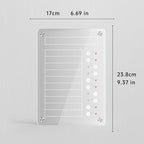 NiHome Acrylic Magnetic to Do List Planning Board with Sliders & Desktop Stand, Chore Chart for Kids & Adults, Checklist Routine Chart Task Board for Fridge & Desk, for Magnetic Metal Surfaces Only