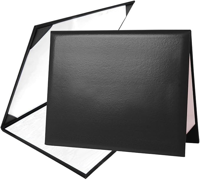 Diploma Cover 8.5” x11” Diploma Holder of Graduation Leatherette Padded Certificate（Tent Style),40-Pack