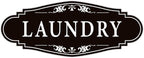Laundry Room Door Sign for Business and Home，Self-adhesive Waterproof Cute Laundry Room Door Sticker Decals for House, Apartment, Hotel Laundromat Decor（Black）