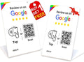 REVLIXI Google Review Stand (2 PCS) -Boost Google Reviews w/Reusable Google Review Tap Card Stand & QR Code Stand- No App No Subscription - Compatible with iPhone & Android - Grow with Google Reviews