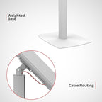 Thin Floor Stand - CTA Tall Standing 360 Degree Kiosk Display Tablet Holder - Charger Access & Lock - for iPad Pro 13-inch (M4), iPad Pro 12.9-inch, iPad Air 13-Inch (M3 / M2)