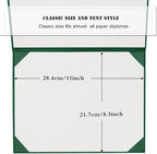Diploma Cover 8.5” x11” Diploma Holder of Graduation Leatherette Padded Certificate（Tent Style),40-Pack