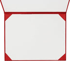 GraduationMall 8.5"x11" Smooth Padded Diploma Cover Certificate Holder Red,2-Packs