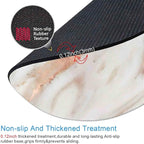 IMAYONDIA Round Mouse Pad, White and Rose Gold Marble Mouse Pad, Non-Slip Rubber Base Mousepad for Wireless Mouse, Small Computer Travel Mouse Mat for Men Women Kids, Abstract Metal Luxury Texture