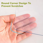 Eisdroma 40 x 92 Inch Clear Table Cover Protector, 1.5mm Plastic Table Cover, Waterproof Table Pad for Dining Room, Kitchen, Office