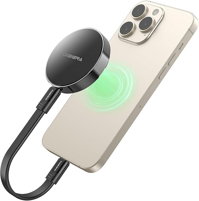 512GB Magnetic Portable SSD, External Solid State Drives with USB-C 3.2 Gen 2x2, Speed Up to 2000MB/s, Compact & Durable, Compatible with iPhone 15/16 Series and Other USB-C Devices, Black