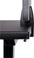Stand Up Desk Store ReFocus Raw Clamp-On Acoustic Desk Divider Mounted Privacy Panel to Reduce Noise and Visual Distractions (Anthracite Gray, 23.6" x 16")