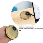 TuTuYa 4PCS Desk Grommet, Bronze Desk Grommet 2Inch(50mm) Desk Cable Grommet Desk Cable Hole Covers with Hole Saw, Ideal Solution for Office and Home Table Cable (Bronze,2 Inch)