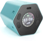 Pomodoro Productivity Timer Cube, Flip Clock, Pause & Resume, Magnetic Adjustable Sound Alert, for Working Studying Office Task, 3/5/10/15/30min & Custom Countdown (Blue)