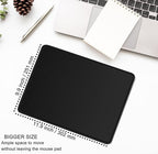 Mouse pad, Gaming Mouse pad Durable Stitched Edge, Premium-Textured Water Resist Mousepad, Non-Slip Rubber Base Mouse Pads for Computers, Laptop, Gaming, Home, Office, 11.8 x 9.9 in, Black