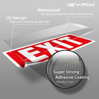 iSYFIX Exit Signs Stickers – 6 Pack 12x4 Inch – Premium Self-Adhesive Vinyl, Laminated for Ultimate UV, Weather, Scratch, Water and Fade Resistance, Indoor and Outdoor