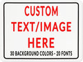 Custom Sign Personalized Custom Metal Sign, Customize For Office, Business, Workplace, Office, Home, Delivery Signs 12x17