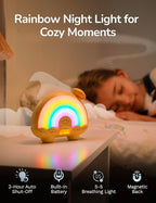 Timer Pal Rainbow Timer for Kids, Visual Timer for Kids with Night Light, Color-Changing Magnetic Visual Timer for Classroom/Calming Corner/Home (Yellow)