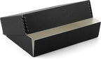 Lineco 11x14 Black Museum Archival Storage Box, Drop Front Design, 11 1/2 x 15 x 3 in. Acid-Free with Metal Edge. Preserves Picture Longevity, Organize Photos or Documents, Crafts, DIY.