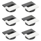 PATIKIL 2.8inch Desk Grommet, 6Pcs Cable Grommet Wire Management Cable Hole Cover Cord Organizer for Office Home Table Countertop, Black White