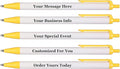 RevMark Personalized Ballpoint Pen, Custom Printed Name, Business or Event Information, Timeless Advertising, USA Made Pens, Promotional Marketing, Smooth Black Ink, Bulk Pack (Yellow,500 Ct)