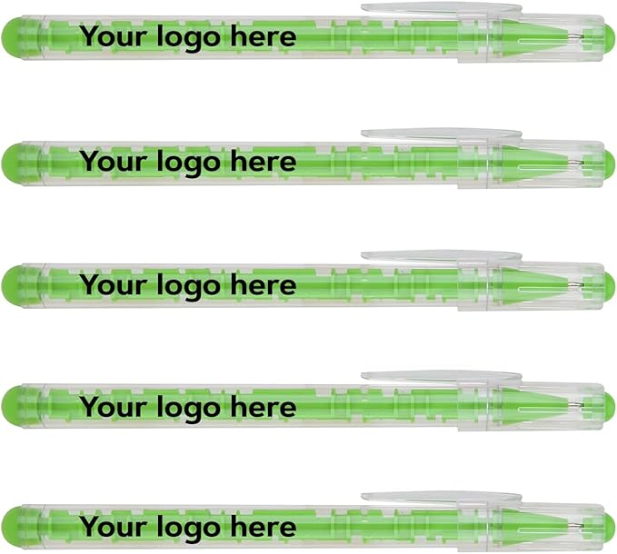 Custom Maze Ballpoint Pens – Personalized Puzzle Pens with Logo/Text – Promotional Pens for Events, Schools, Trade Shows – Fun Interactive Design (Green, 50 Count, Pack of 1)