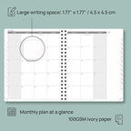 POPRUN Planner 2025-2026 (Large - 8.5'' x 10.5'') Academic Weekly Calendar (July 2025 - June 2026) with Hourly Time Slots, Monthly Tabs, 100GSM Thick Papers, Spiral Leather Cover - Purple